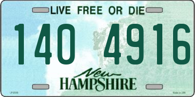 NH license plate 1404916