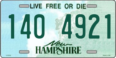 NH license plate 1404921
