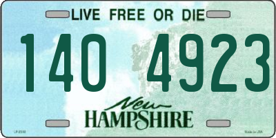 NH license plate 1404923