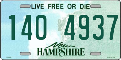 NH license plate 1404937