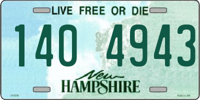 NH license plate 1404943
