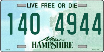 NH license plate 1404944