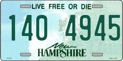 NH license plate 1404945
