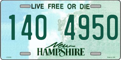 NH license plate 1404950