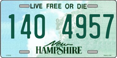 NH license plate 1404957