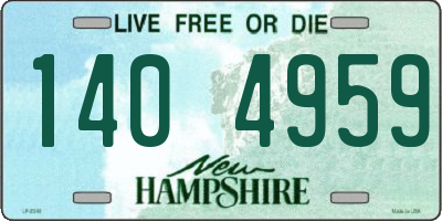 NH license plate 1404959