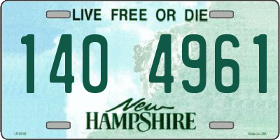 NH license plate 1404961