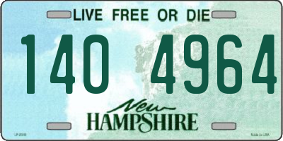 NH license plate 1404964