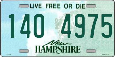 NH license plate 1404975