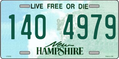 NH license plate 1404979