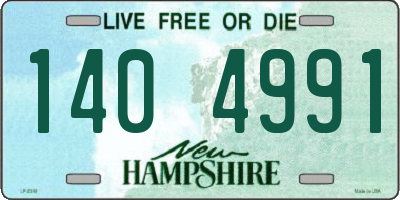 NH license plate 1404991