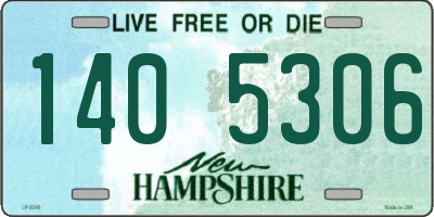 NH license plate 1405306