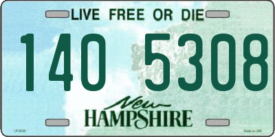 NH license plate 1405308