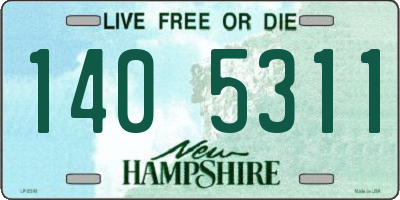 NH license plate 1405311