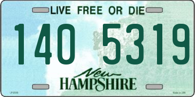 NH license plate 1405319