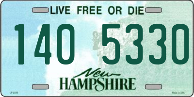 NH license plate 1405330