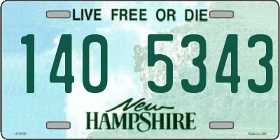 NH license plate 1405343