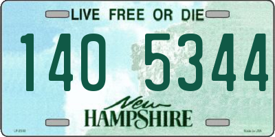 NH license plate 1405344