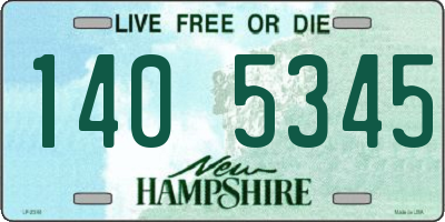 NH license plate 1405345