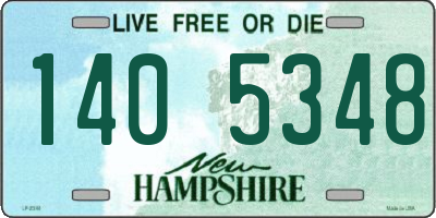 NH license plate 1405348