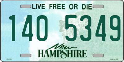 NH license plate 1405349