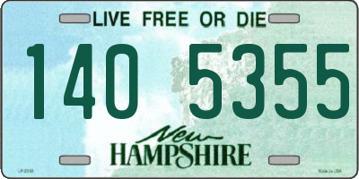 NH license plate 1405355