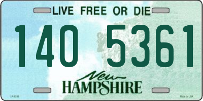 NH license plate 1405361