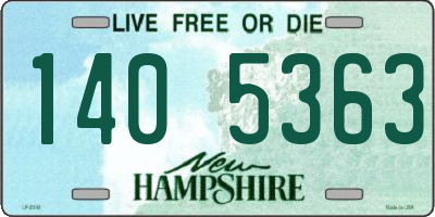 NH license plate 1405363