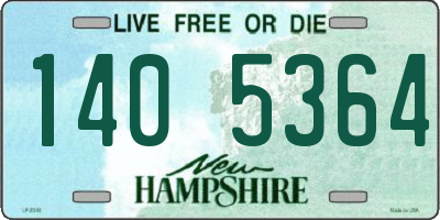 NH license plate 1405364