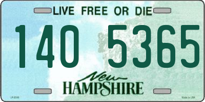 NH license plate 1405365