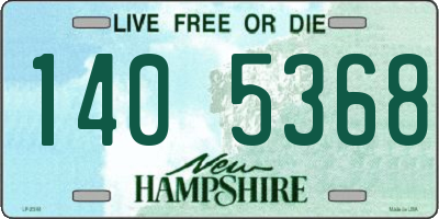 NH license plate 1405368