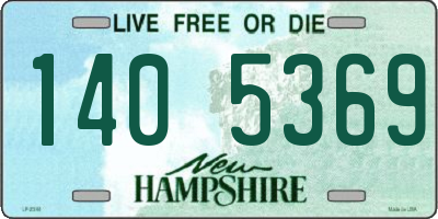 NH license plate 1405369