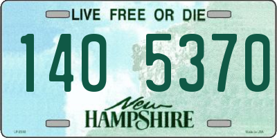 NH license plate 1405370