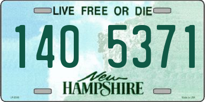 NH license plate 1405371