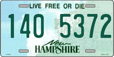 NH license plate 1405372