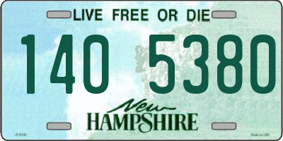 NH license plate 1405380