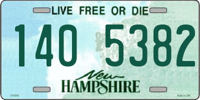 NH license plate 1405382