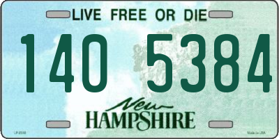 NH license plate 1405384