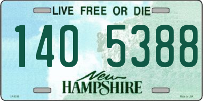 NH license plate 1405388