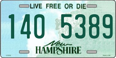 NH license plate 1405389