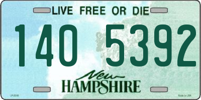 NH license plate 1405392