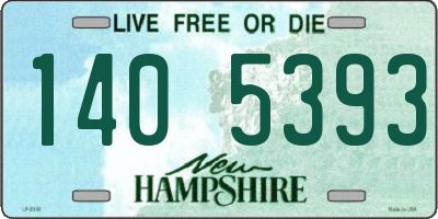 NH license plate 1405393