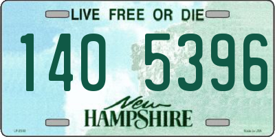 NH license plate 1405396