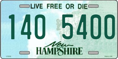 NH license plate 1405400