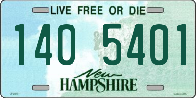 NH license plate 1405401
