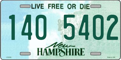 NH license plate 1405402