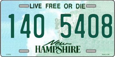 NH license plate 1405408