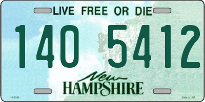 NH license plate 1405412