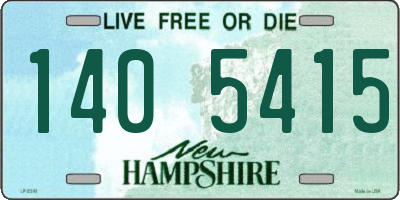 NH license plate 1405415