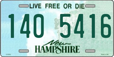 NH license plate 1405416